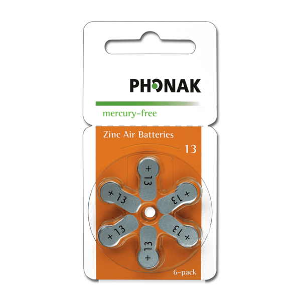 Phonak-Zubehör Zubehör Phonak Hörgerätebatterien 13